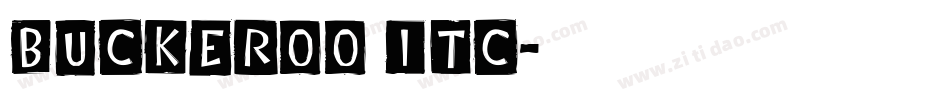 Buckeroo ITC字体转换